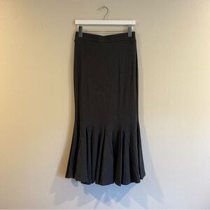 OGL Move Pleated Mermaid Maxi Skirt Charcoal Gray Size M NWT Sustainable Soft